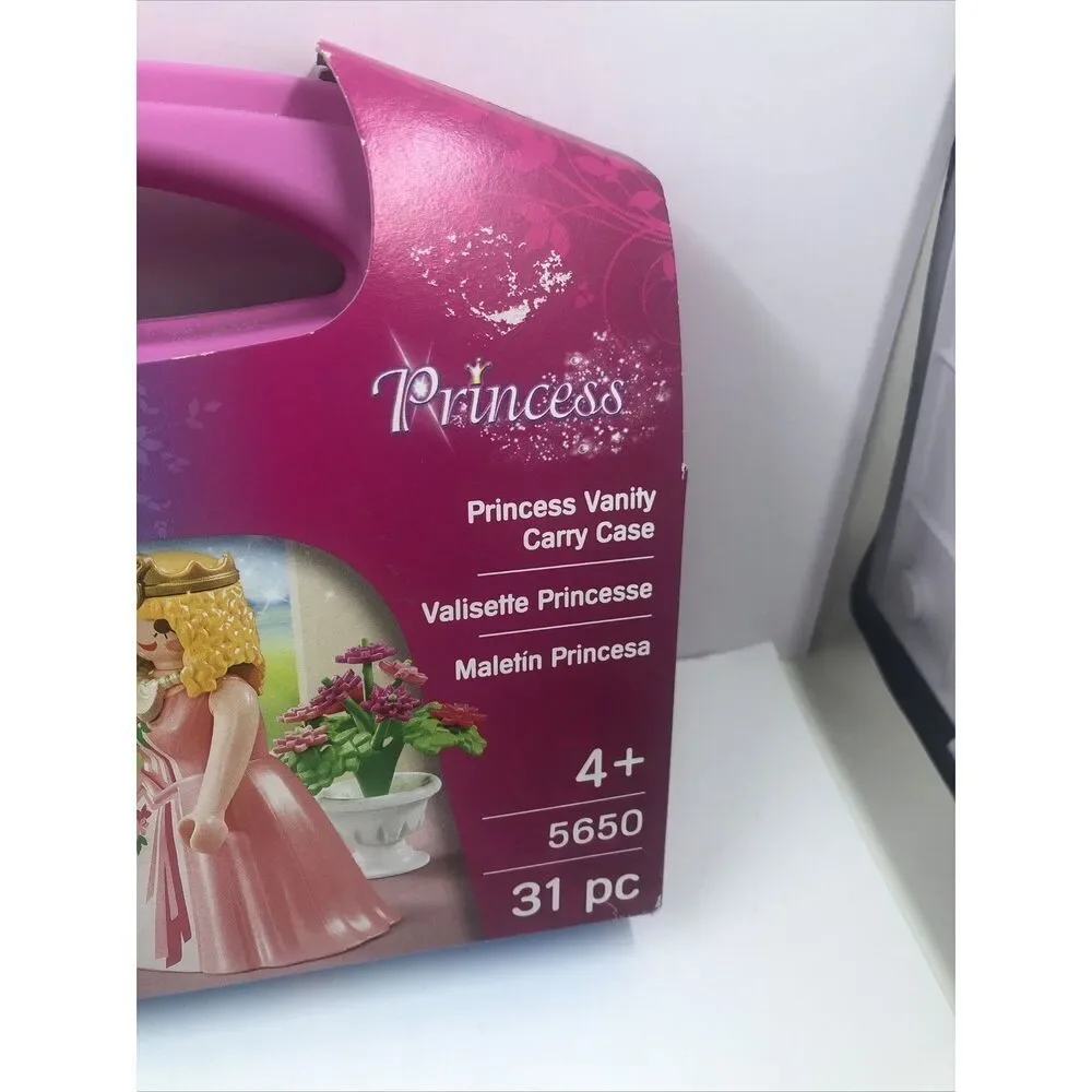 Playmobil Princess Vanity Carry Case pink set 5650 new sealed